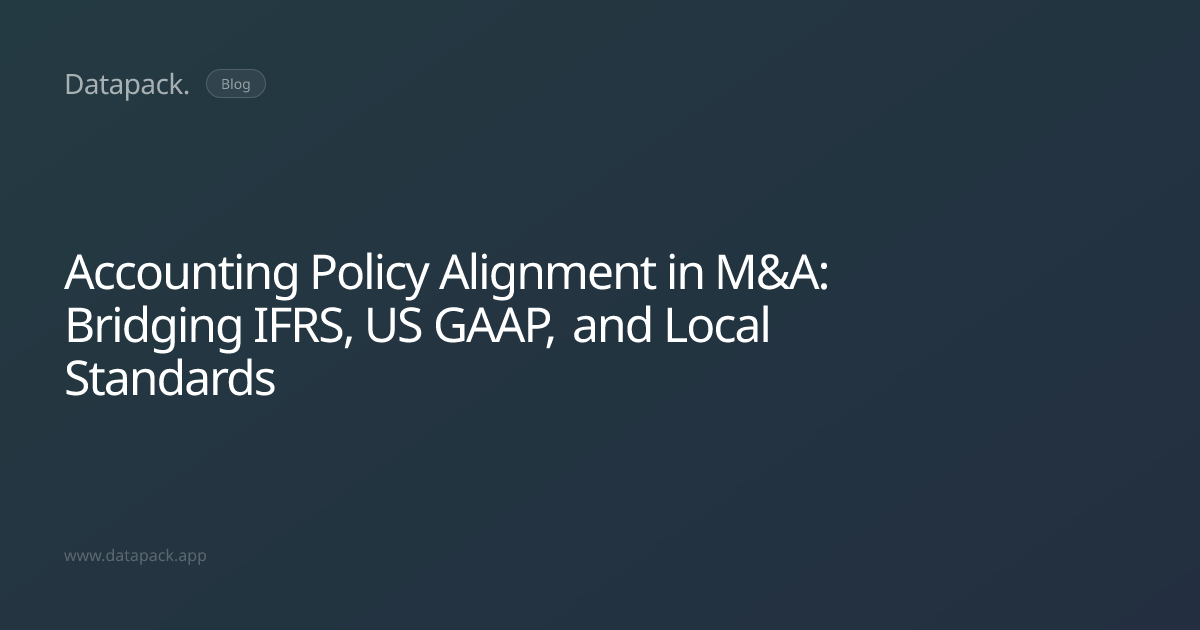 Accounting Policy Alignment in M&A: Bridging IFRS, US GAAP, and Local ...
